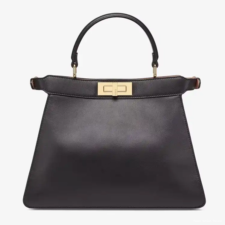 Cheap Nappa Bag Medium ISeeU In Fendi Laether Black Peekaboo 0607